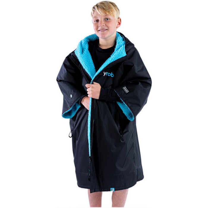 2024 Dryrobe Advance Junior Kurzarmwechsel Robe V3 V3KSS - Black / Blue